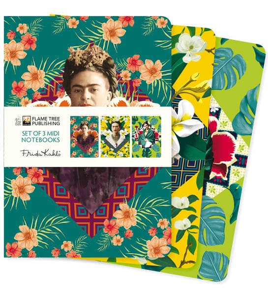 Frida Kahlo Set of 3 MIDI Notebooks