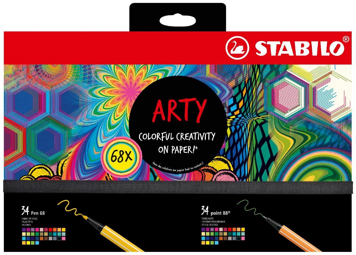 Stabilo Fineliner & Filzstifte ARTY Creative 68er Set