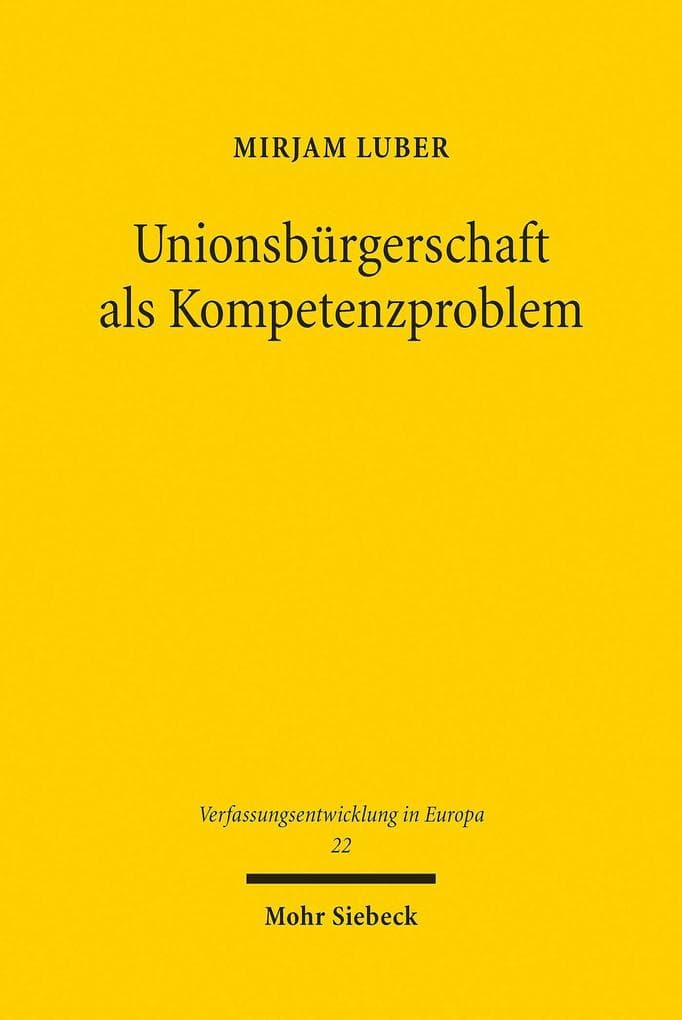 Unionsbürgerschaft als Kompetenzproblem