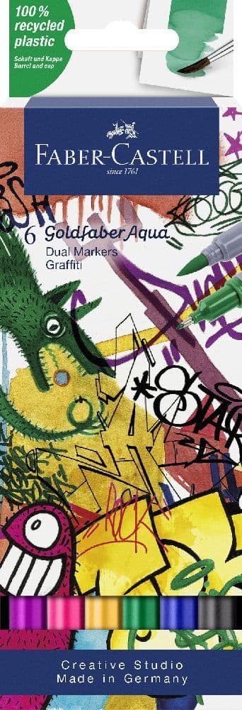Faber-Castell Gofa Aqua Dual Marker Graffiti 6er Set