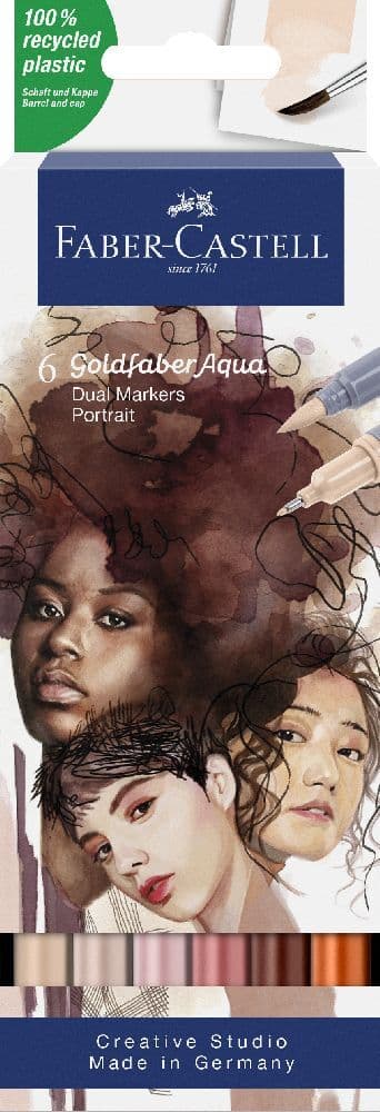 Faber-Castell Gofa Aqua Dual Marker Portrait 6er Set