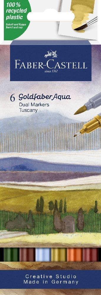 Faber-Castell Gofa Aqua Dual Marker Toskana 6er Set