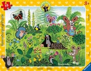 Ravensburger Kinderpuzzle 05696 - Spielspaß im Garten - 10 Teile Der kleine Maulwurf Rahmenpuzzle fü