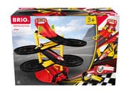 BRIO - 30550 Rennbahn-Turm mit zwei Rennwagen   Rennwagen-Spielzeugset für Kinder ab 3 Jahren