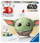 Ravensburger 3D Puzzle 11556 - Puzzle-Ball Grogu - Puzzle-Ball mit ansteckbaren Ohren - für große un
