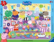 Ravensburger Kinderpuzzle 05699 - Familienfest mit Peppa und Freunden - 39 Teile Peppa Pig Rahmenpuz