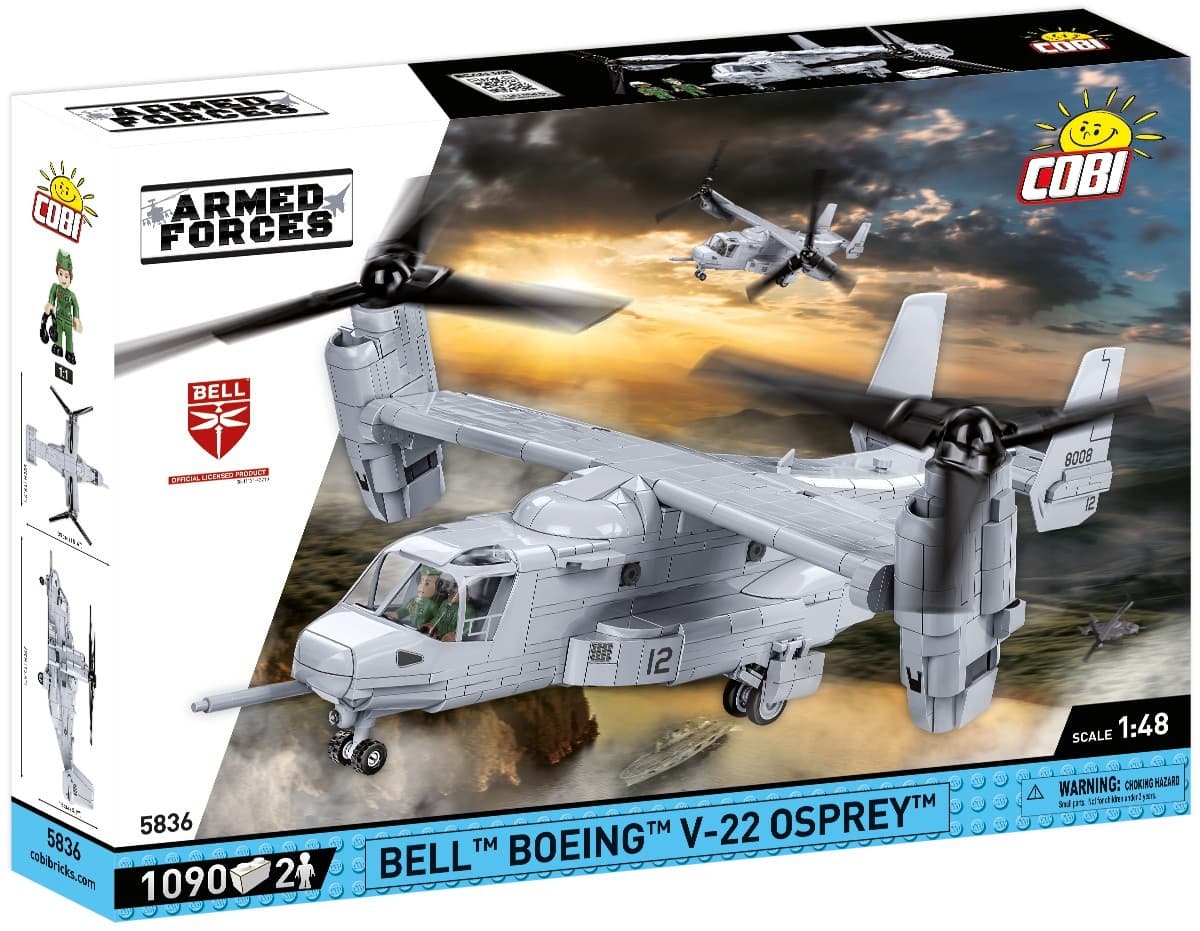 COBI Armed Forces 5836 - Bell Boeing V-22 Osprey, 1090 Klemmbausteine