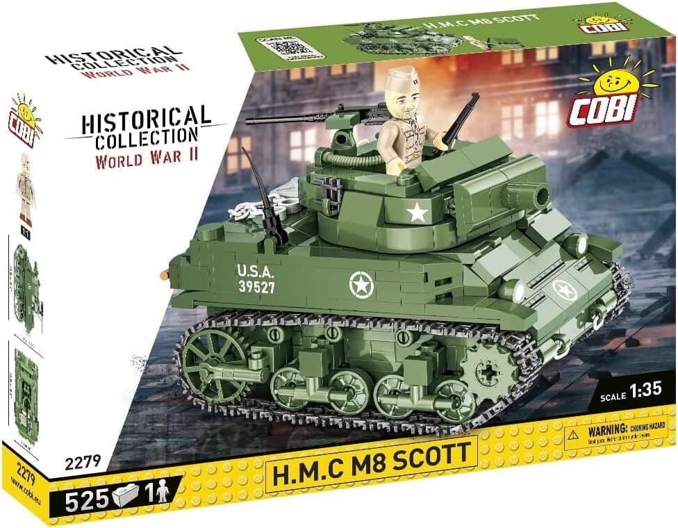 COBI Historical Collection 2279 - H.M.C M8 Scott, Haubitze, Panzer, WWII, Bauset