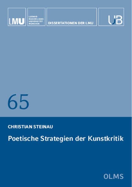 Poetische Strategien der Kunstkritik