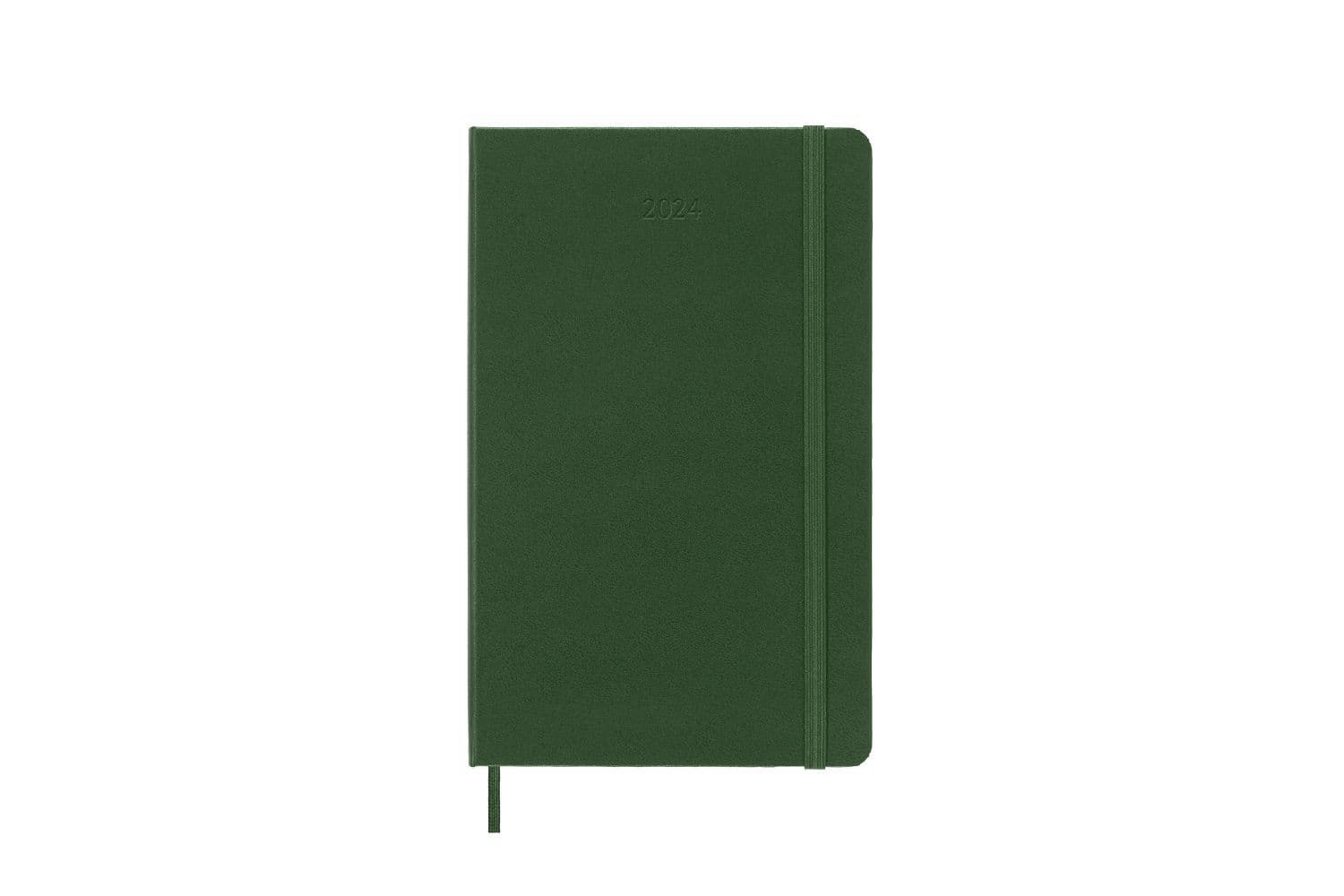 Moleskine 12 Monate Tageskalender 2024, Large/A5, Myrtengrün