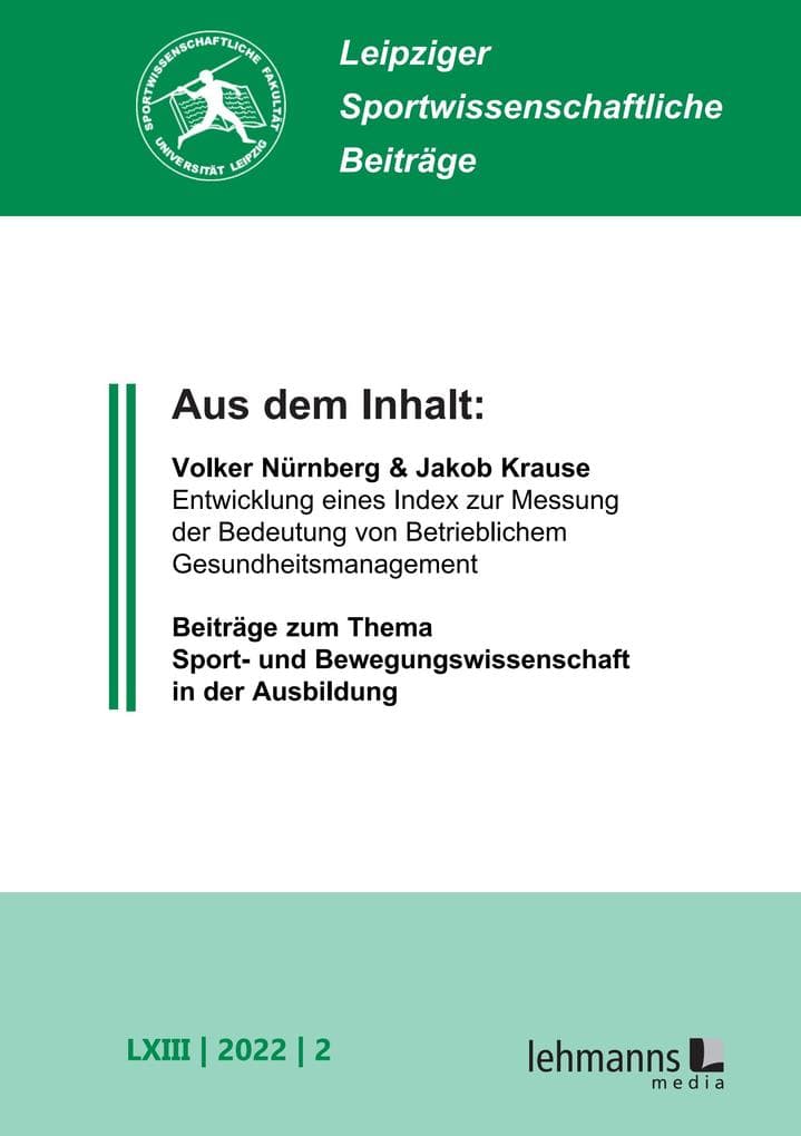 Leipziger Sportwissenschaftliche Beiträge