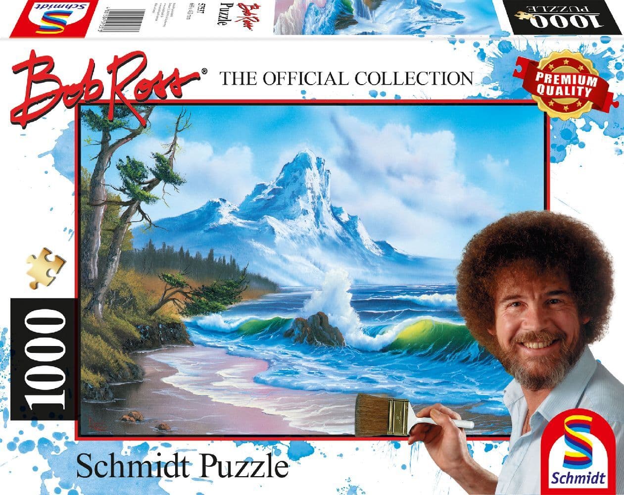 Schmidt Spiele - Bob Ross - Berg am Meer, 1000 Teile