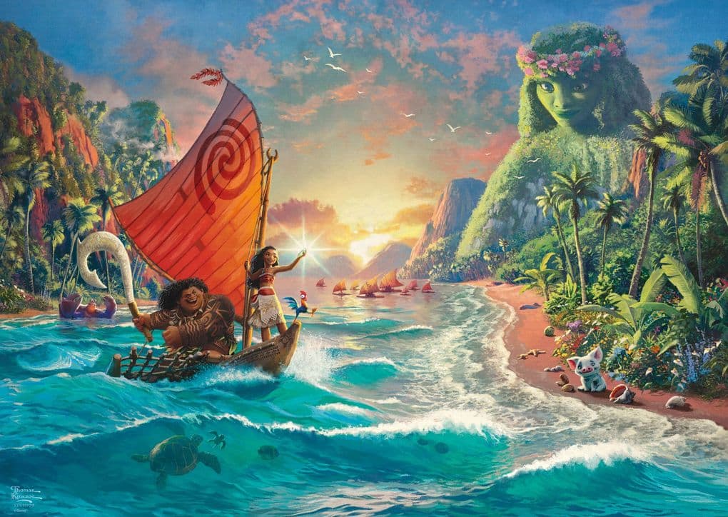 Schmidt Spiele - Thomas Kinkade - Disney, Vaiana, Moana, 1000 Teile