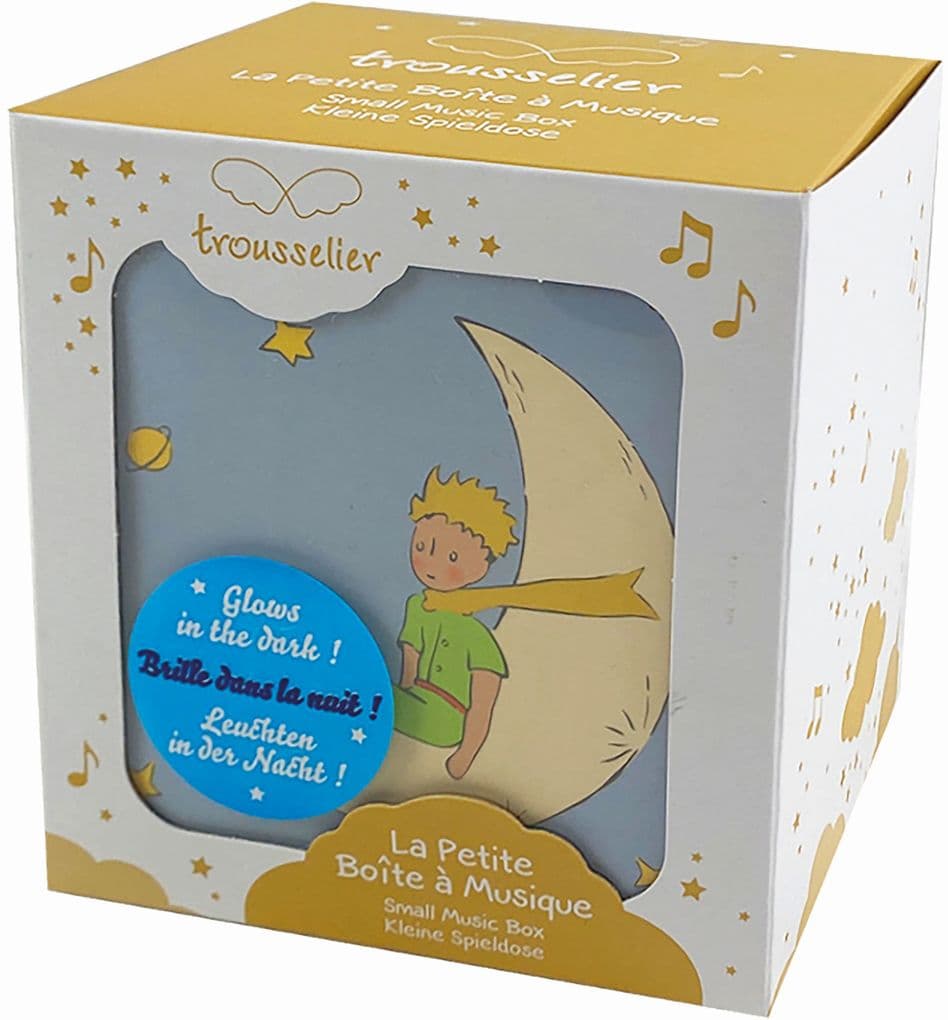 Trousselier - Musikspieldose mit Schublade, Kleine Prinz, nachtleuchtend