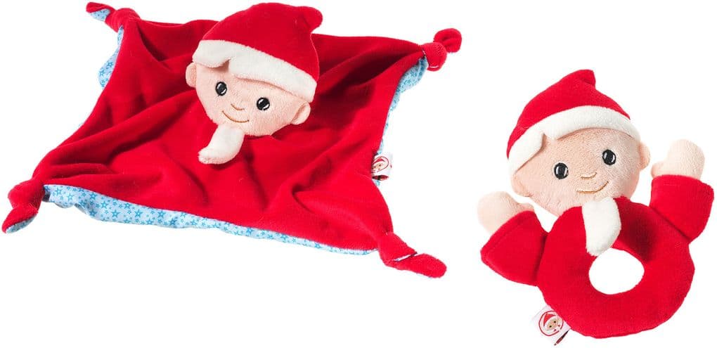Heunec - Sandmännchen und Freunde - Sandmann Baby Set Schnuffeltuch und Greifling