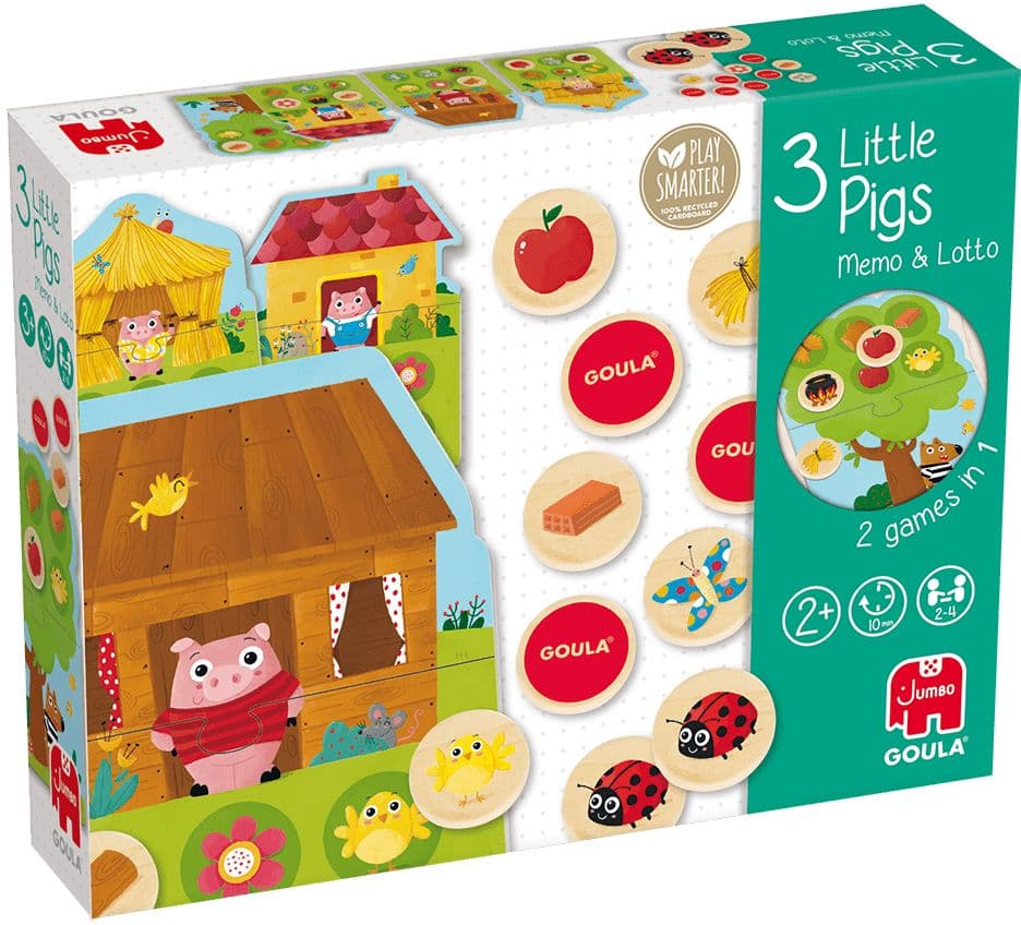 GOULA 3 kleine Schweinchen Memo & Lotto