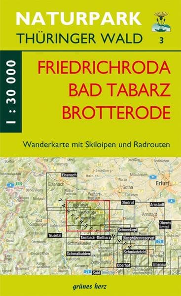 Wanderkarte Friedrichroda/Brotterode/Tabarz