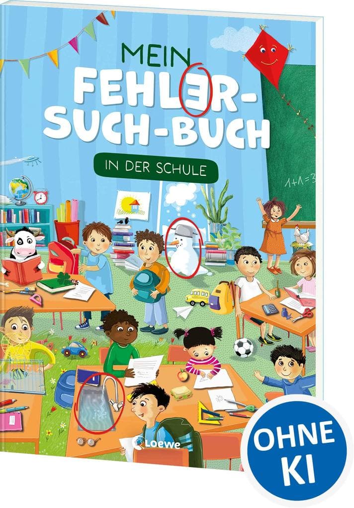 Mein Fehler-Such-Buch - In der Schule: Rätsel- und Beschäftigungsbuch für Kinder ab 5 Jahren