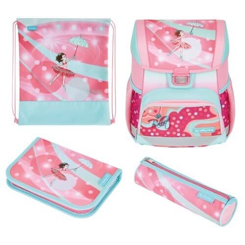 Herlitz Schulranzen Loop Plus Ballet Love 16 Liter befüllt