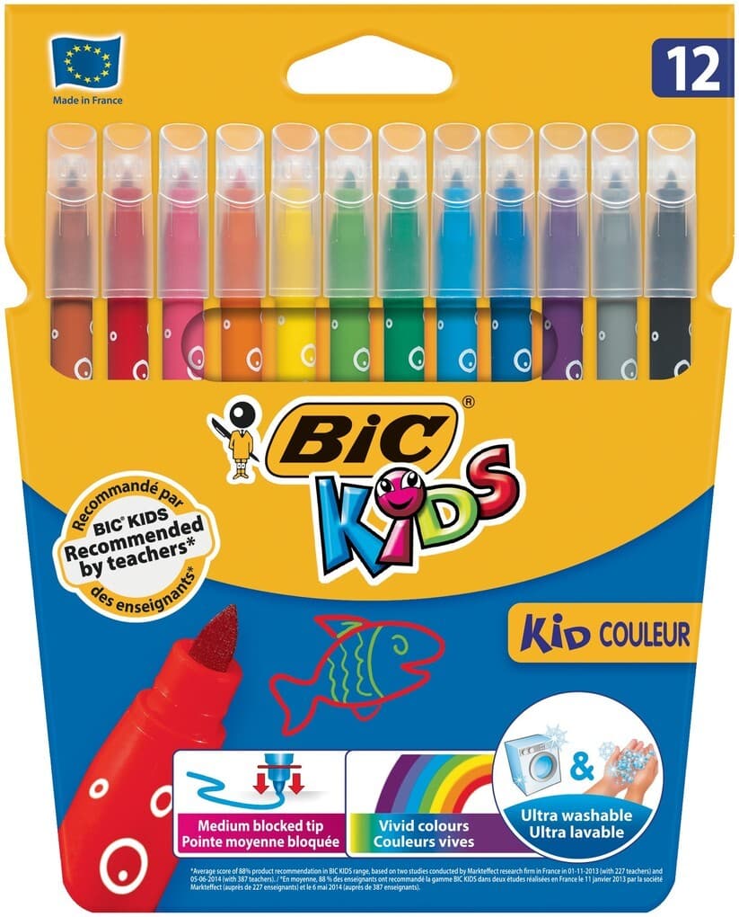 BIC Buntstifte Kids KID COULEUR Medium 12er Set