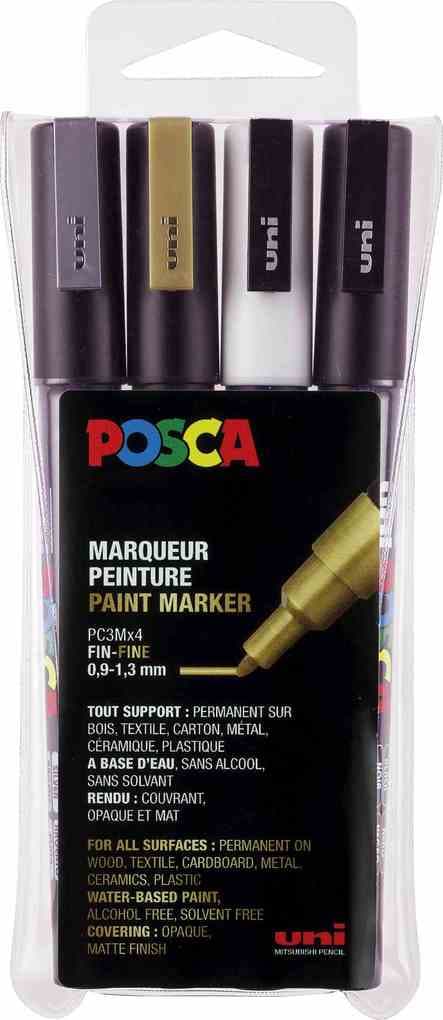uni-ball Marker POSCA PC-3M Acryl 4er Set