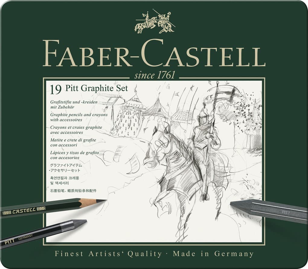 Faber-Castell Pitt Graphite medium Set 19er Metalletui