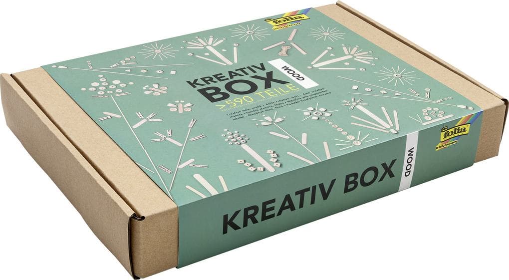 Folia Kreativ Box HOLZ MIX 600+ Teile