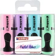 Edding Textmarker 7 Mini Pastel Power, 4er Set