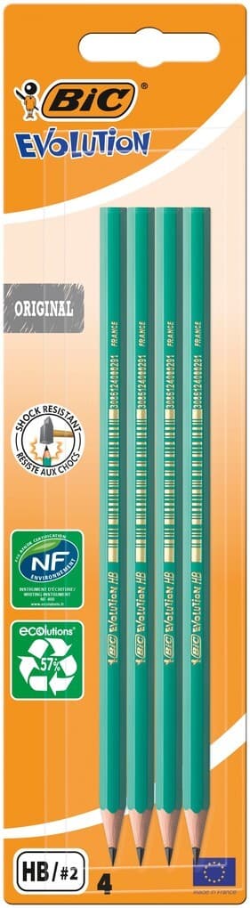 BIC Bleistifte EVOLUTION Original HB 4er Set