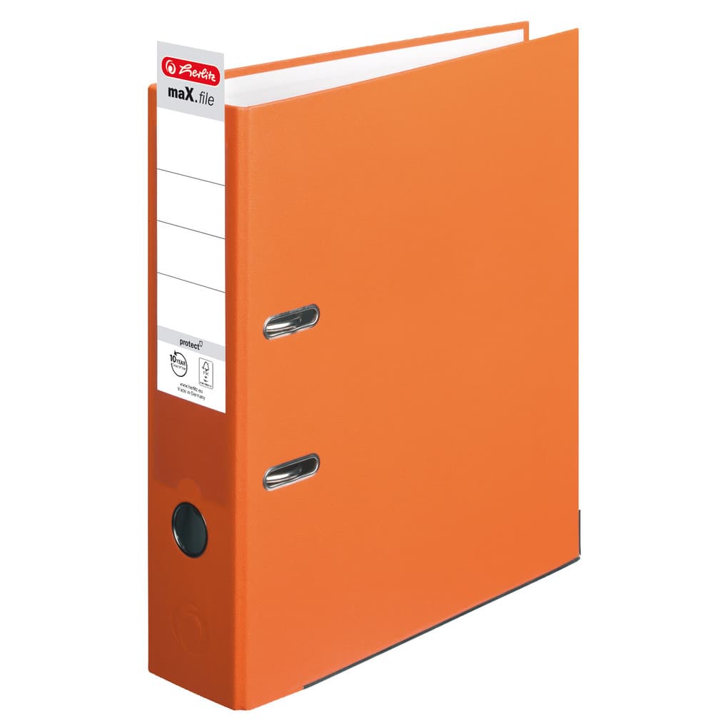 Herlitz Ordner maX.file protect A4 8cm orange