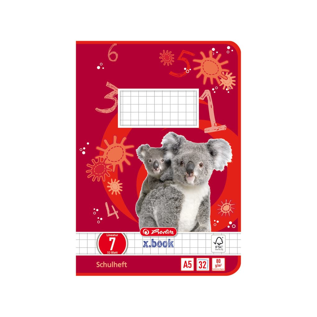 Herlitz Heft A5 32 Blatt Lineatur 7