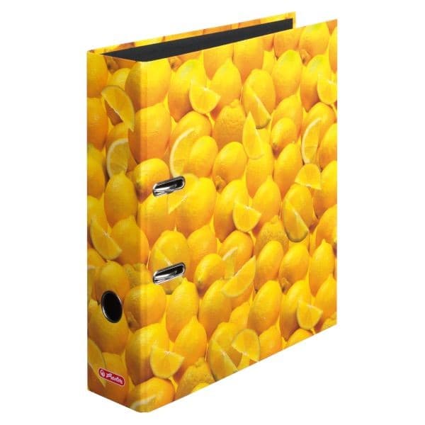 Herlitz Ordner maX.file A4 8cm, Zitronen
