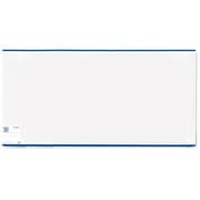 Herma HERMÄX 7300 - Buchumschlag Classic, Größe 300 x 540 mm, Kunststoff transparent, blauer Rand, 1