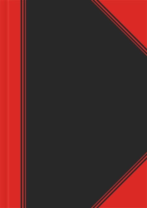 Landré China Kladde A5 liniert 96 Blatt schwarz/rot
