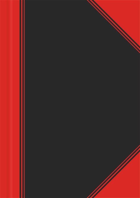 Landré China Kladde A6 blanko 96 Blatt schwarz/rot