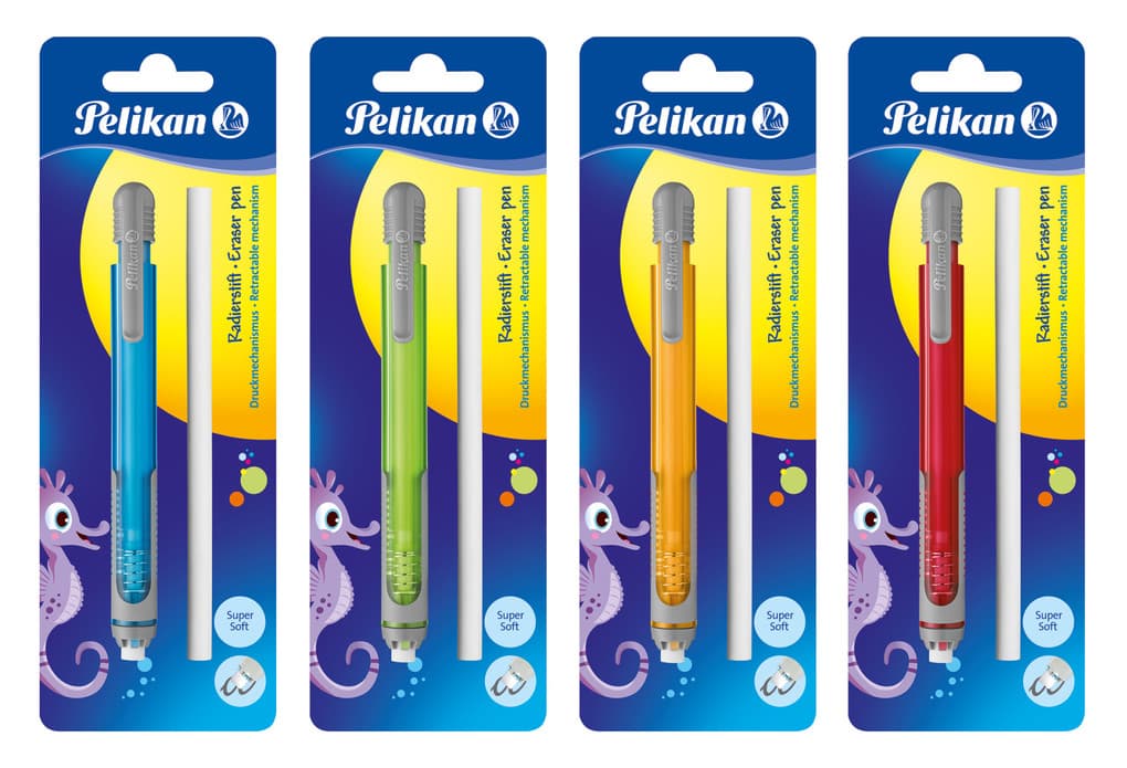 Pelikan Radierstift inkl. Ersatzradierer, farbig sortiert, 1 Stück