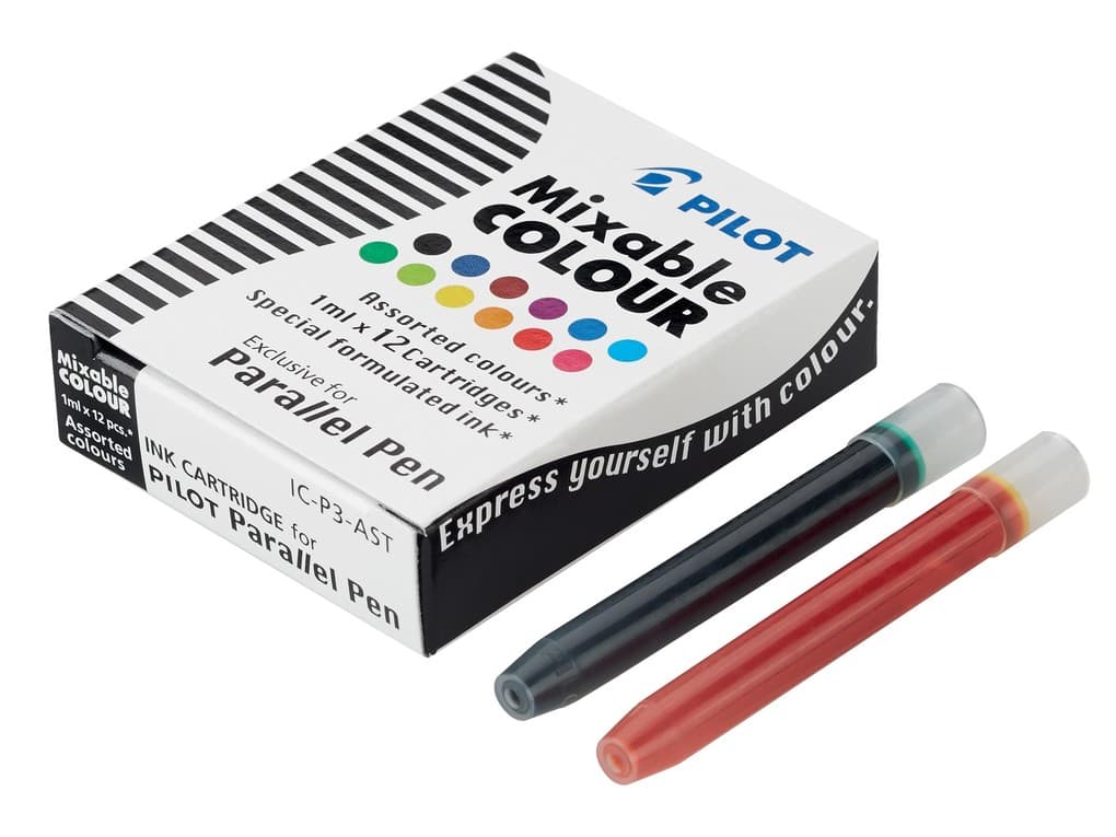 PILOT Tintenpatrone für Füller Parallel Pen farbig 12er Set