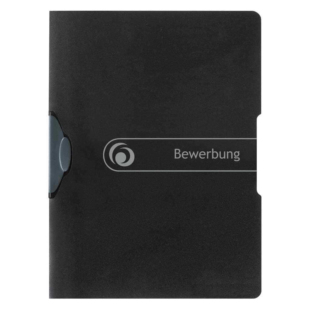 Herlitz Bewerbungsmappe Express-Clip A4 PP schwarz