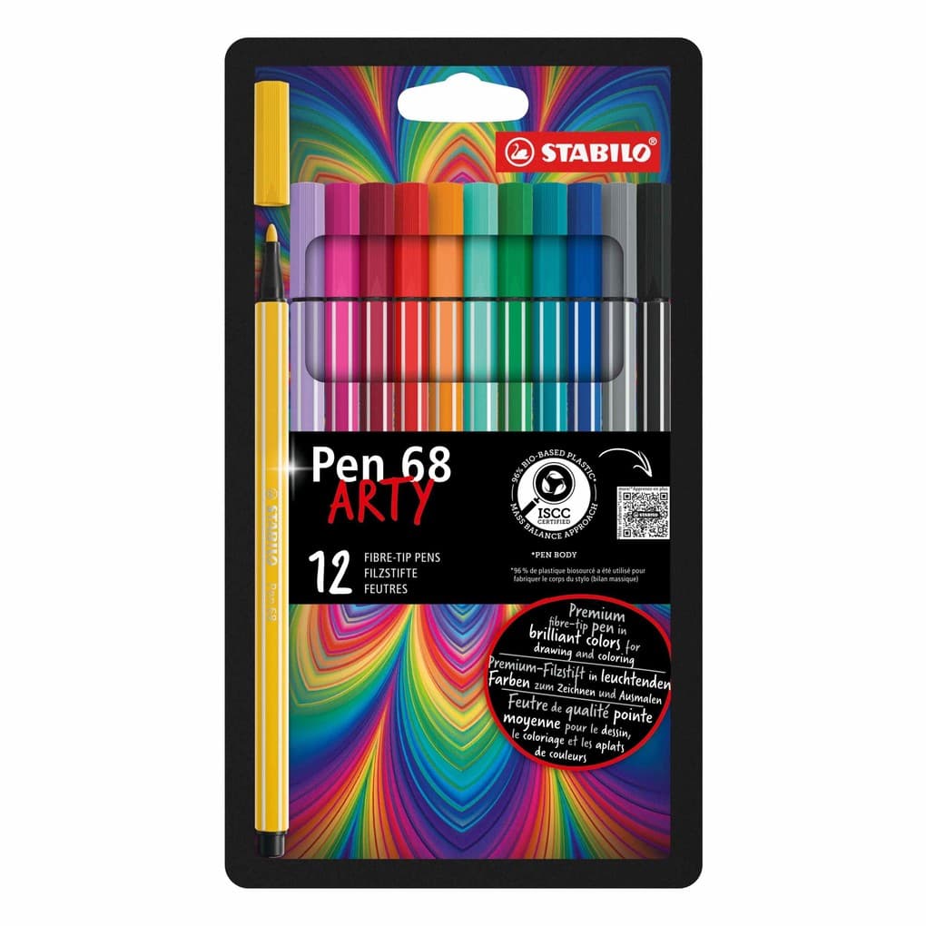 STABILO Filzstifte Pen 68 Arty, 12er Set