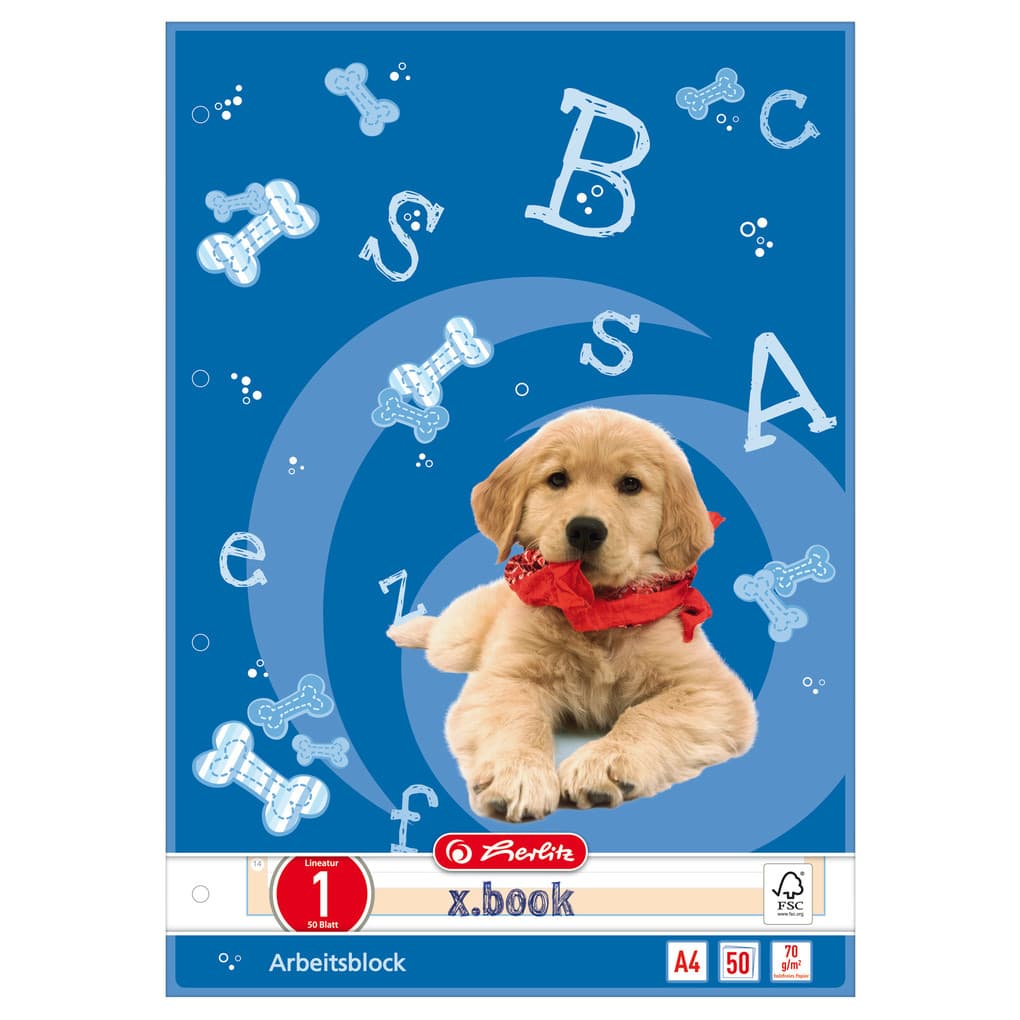 Herlitz Schreibblock A4 liniert