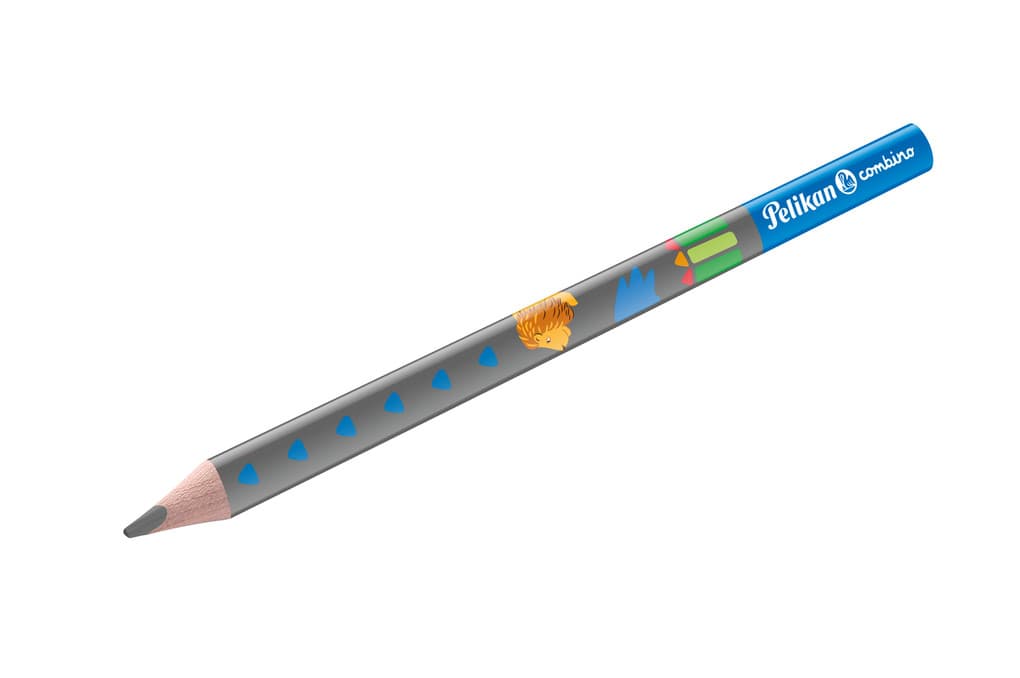 Pelikan Schreiblernbleistift combino®, Blau, B-Mine, dreieickig, für Rechts- und Linkshänder, 1 Stück