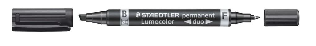 STAEDTLER Zweispitzmarker Lumocolor permanent schwarz