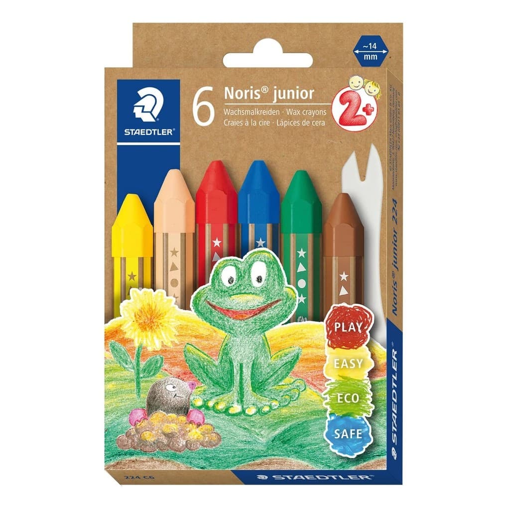 STAEDTLER Wachsmalkreide Noris® junior 224, 6er Set