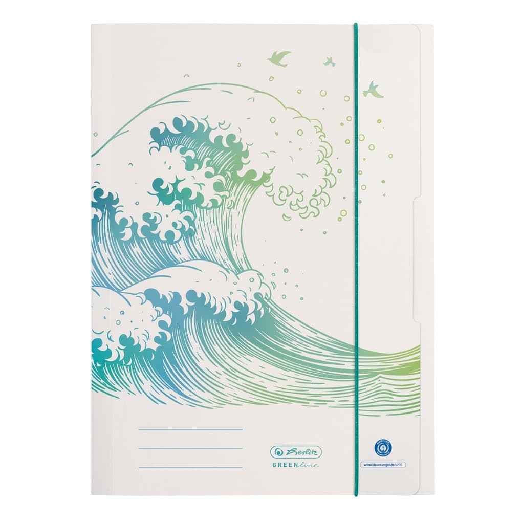 Herlitz Sammelmappe A4 GREENline Welle