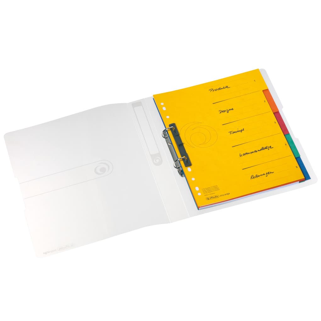 Herlitz Ringbuch PP A4 2 Ringe 25mm, transparent farblos