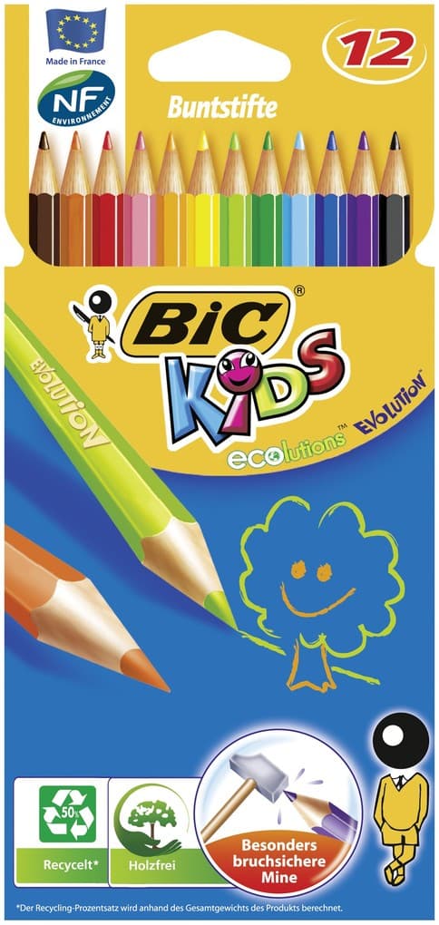 BIC Bunststifte KIDS Evolution 12er Set