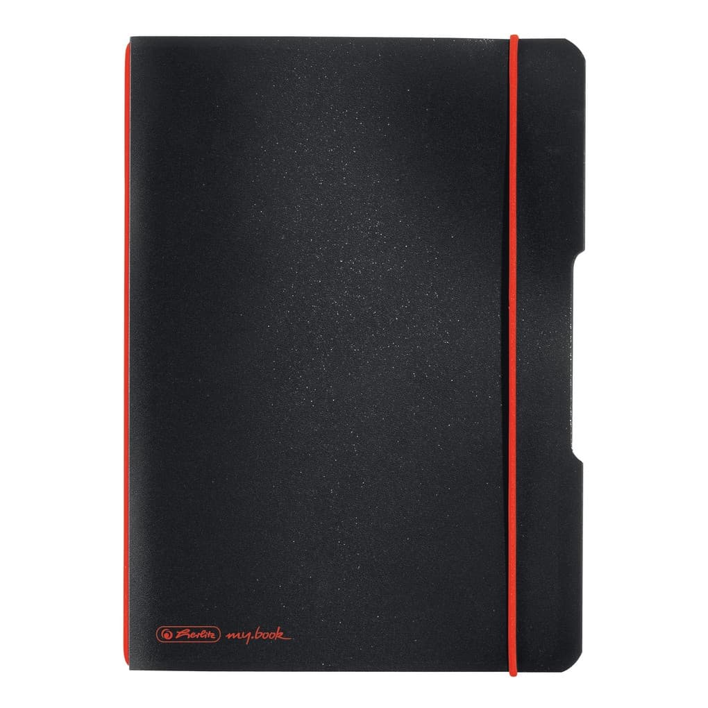 Herlitz Notizheft my.book flex A5 kariert schwarz