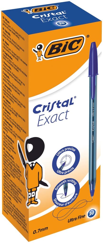 BIC Kugelschreiber Cristal Exact 0.3mm blau, 20er Set