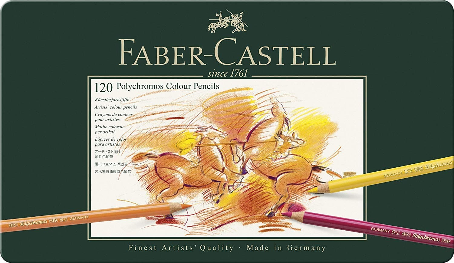 Faber-Castell Künstlerfarbstifte Polychromos, 120er Set Metalletui