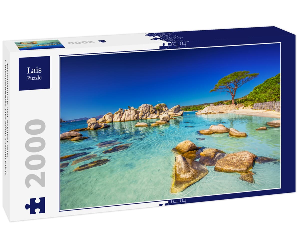 Lais Puzzle Pinienbaum am Strand von Palombaggia, Korsika, Frankreich 2000 Teile